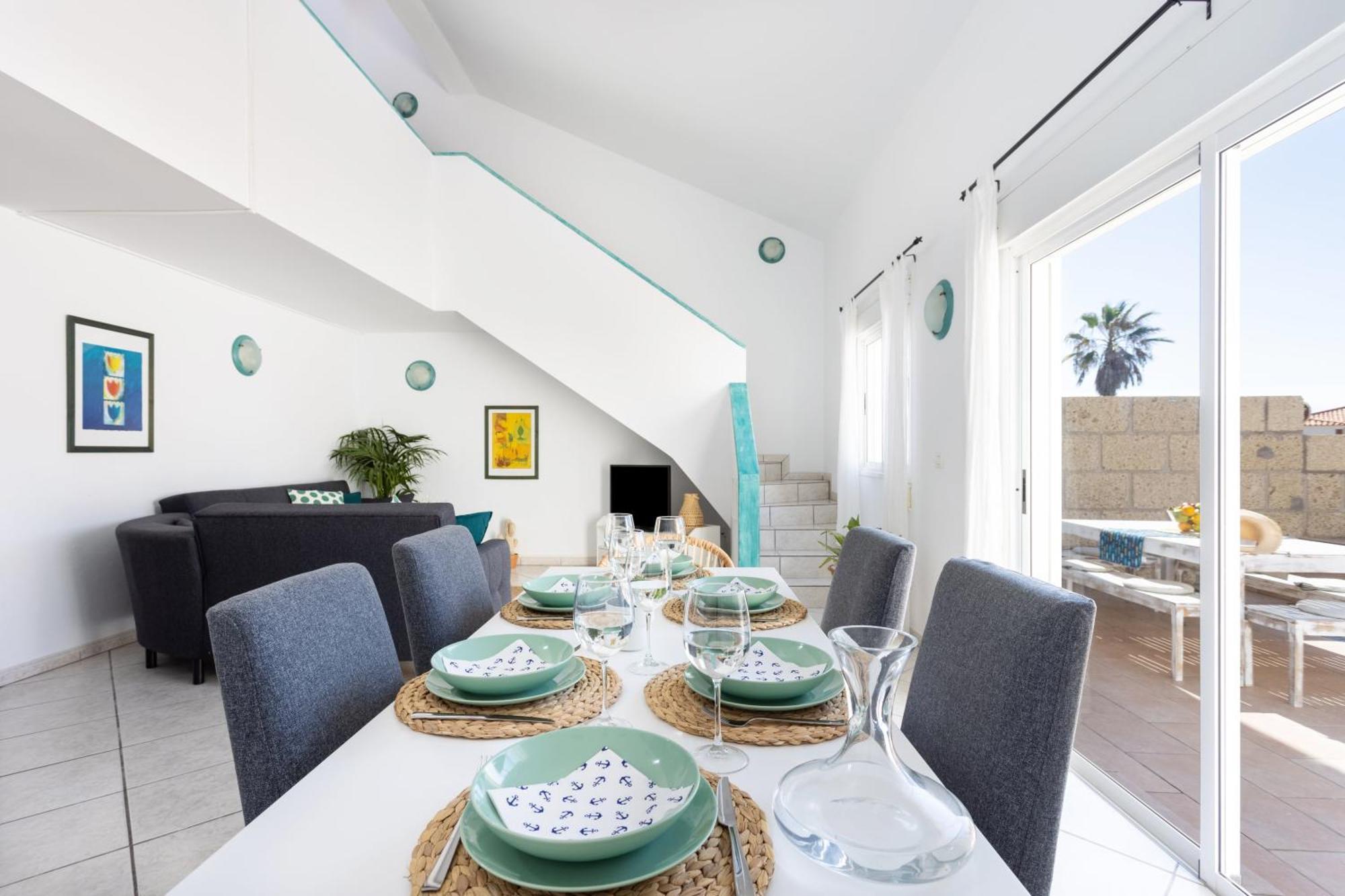 Casa Naranja - Heated Pool - Bbq - Terrace - Free Wifi - Child & Pet-Friendly - 3 Bedrooms - 6 People Poris de Abona Eksteriør bilde